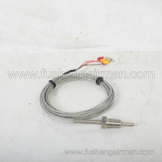 2105040079=93236P1-1232300 Fusheng Air Compressor 1/4", PT100 Temperature Sensor Lead Wire Length 3m