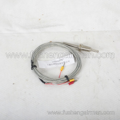 2105040079=93236P1-1232300 Fusheng Air Compressor 1/4", PT100 Temperature Sensor Lead Wire Length 3m