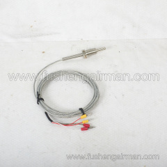 2105040079=93236P1-1232300 Fusheng Air Compressor 1/4", PT100 Temperature Sensor Lead Wire Length 3m