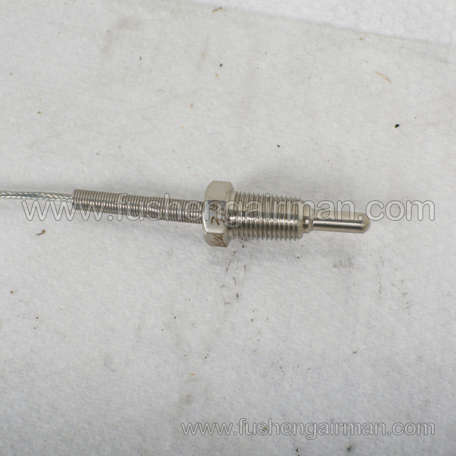 2105040079=93236P1-1232300 Fusheng Air Compressor 1/4", PT100 Temperature Sensor Lead Wire Length 3m