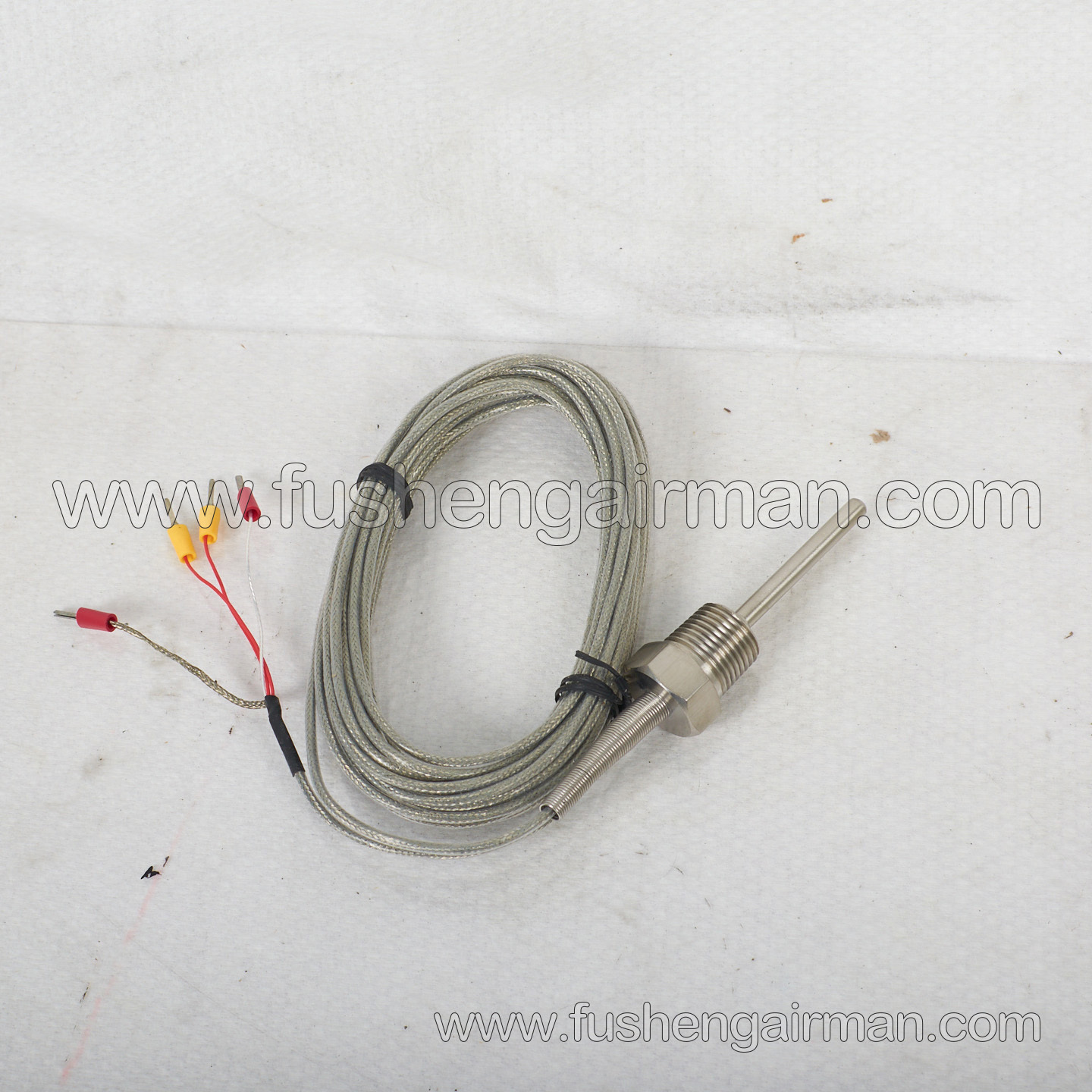 2105040099 Fusheng Screw Air Compressor Genuine Parts 1/2", PT100 Temperature Sensor Probe 4-Core 7M