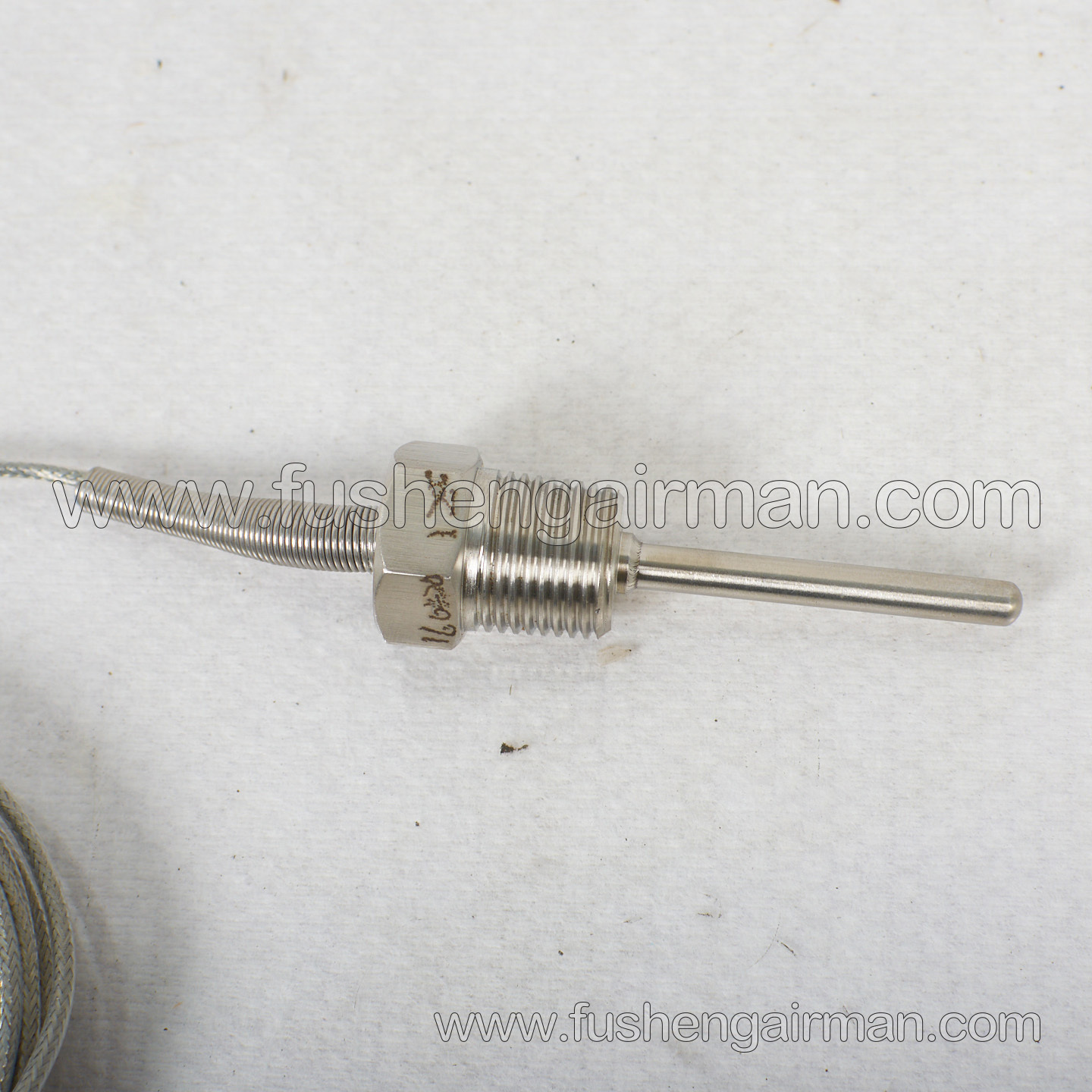 2105040099 Fusheng Screw Air Compressor Genuine Parts 1/2", PT100 Temperature Sensor Probe 4-Core 7M