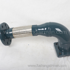 2605421610 Fusheng Screw Air Compressor Genuine Parts SA+55-75 Exhaust Pipe (Compressor Body - Oil-Gas Tank)