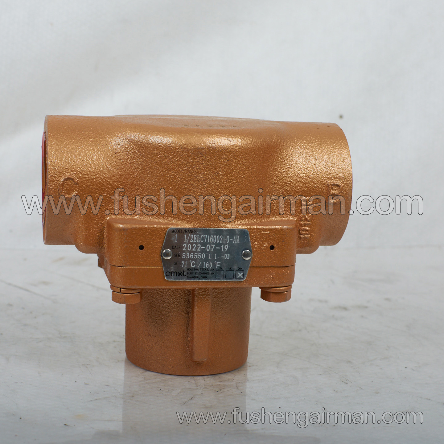 2104080022=9316415-202112-71 Fusheng Genuine Screw Air Compressor Temperature Control Valve 1 1/2ELCV16003-0-AA