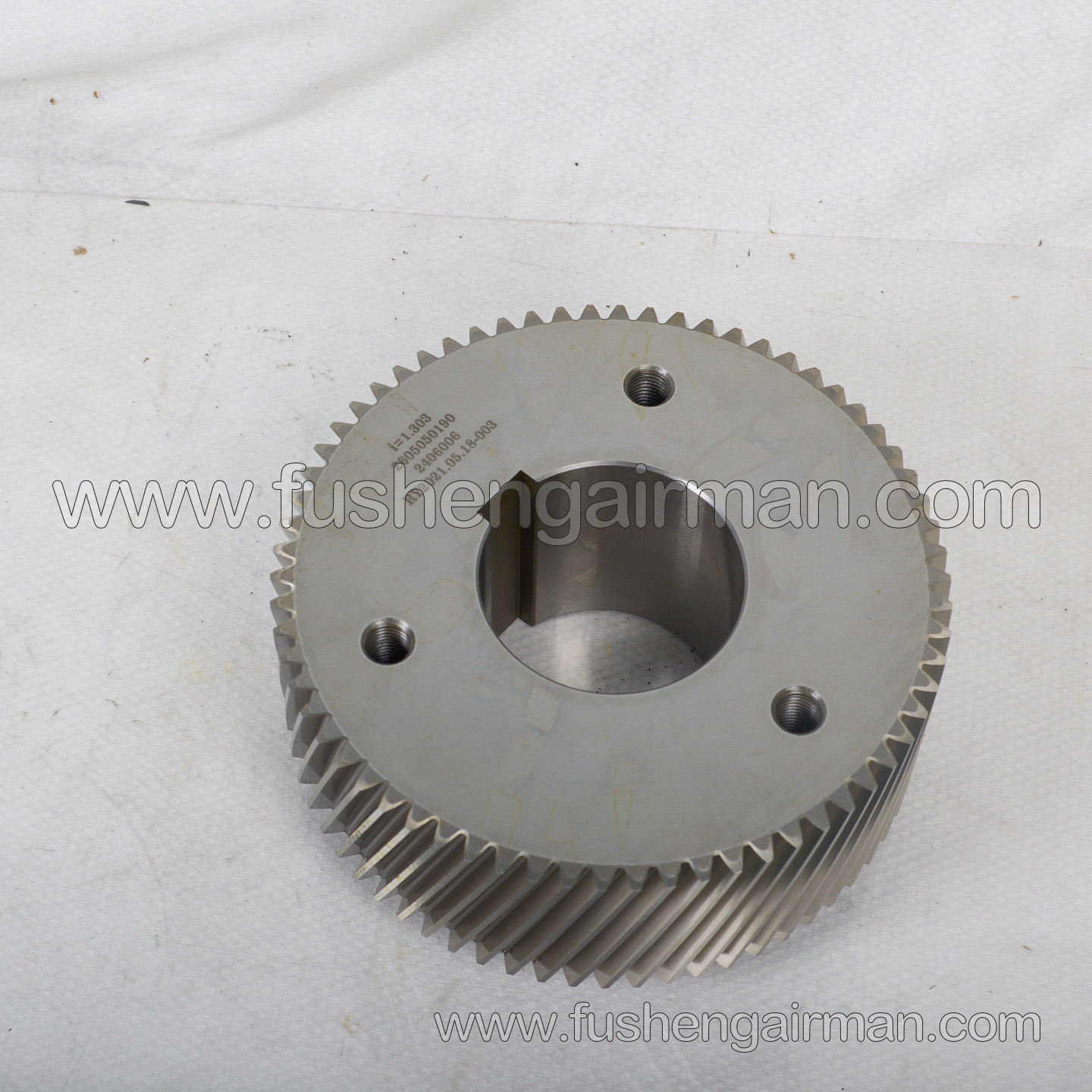 2605050190/2605050180 Fusheng Screw Air Compressor Head SAT82G Gear Set i=1.303