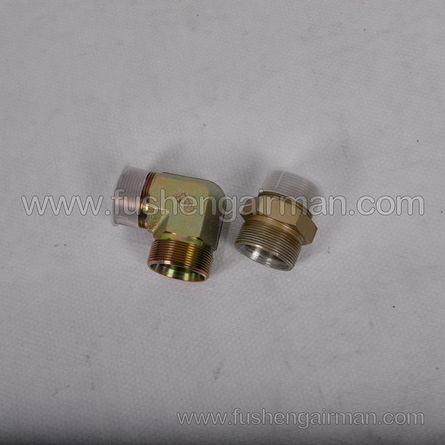 2101170089/2101170158 Fusheng Screw Air Compressor SA120 High-Pressure Hose Fittings (Pair)