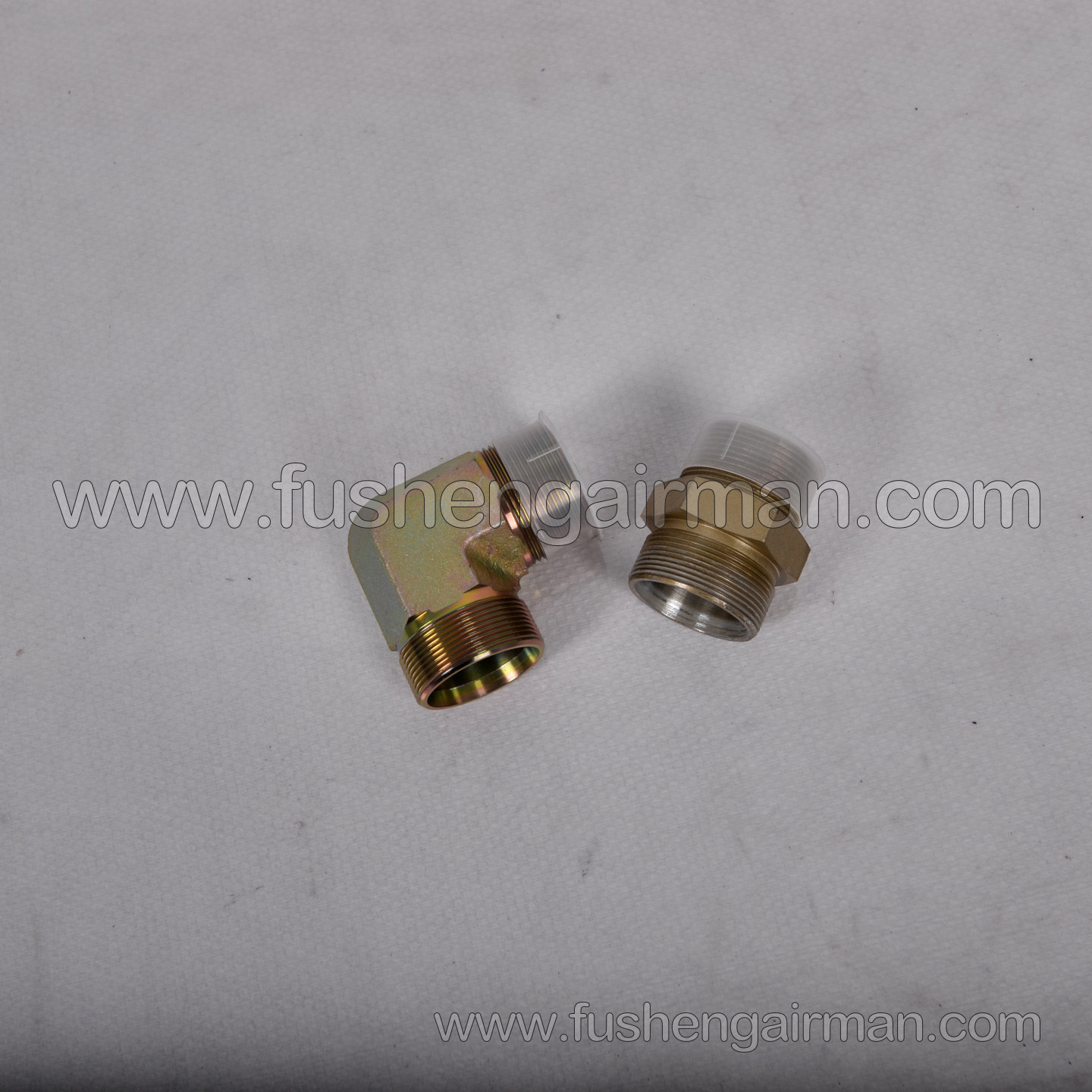 2101170089/2101170158 Fusheng Screw Air Compressor SA120 High-Pressure Hose Fittings (Pair)