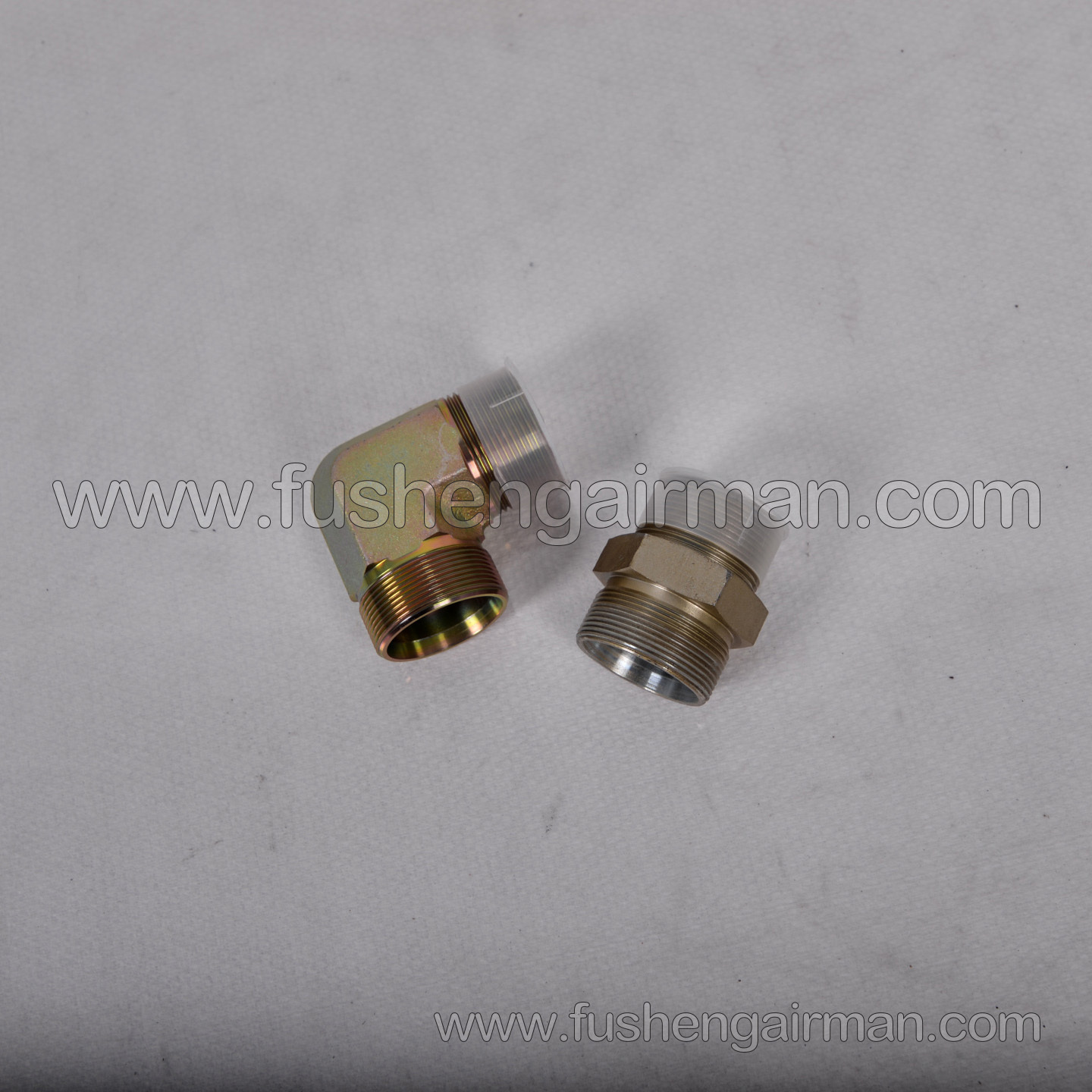 2101170089/2101170158 Fusheng Screw Air Compressor SA120 High-Pressure Hose Fittings (Pair)