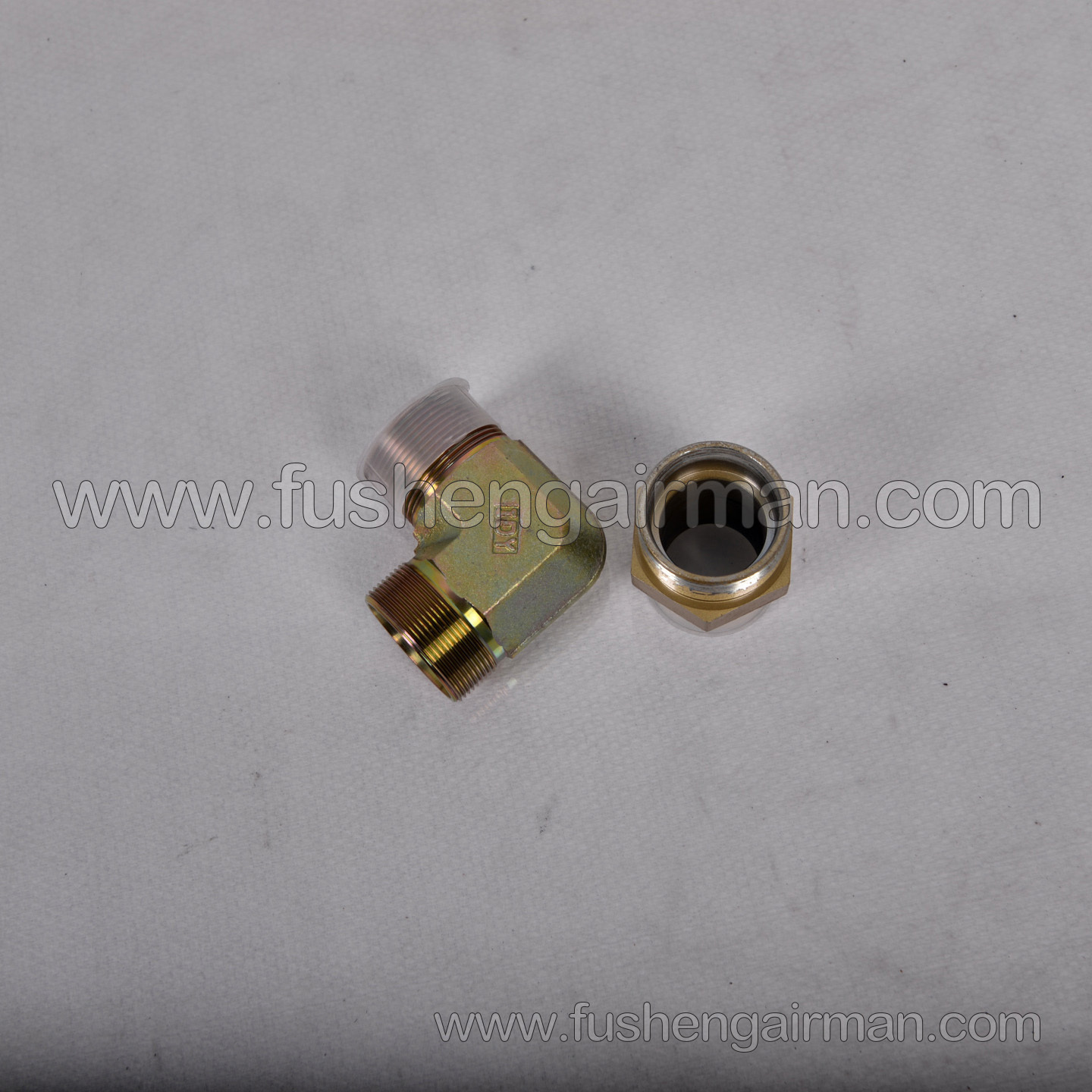 2101170089/2101170158 Fusheng Screw Air Compressor SA120 High-Pressure Hose Fittings (Pair)