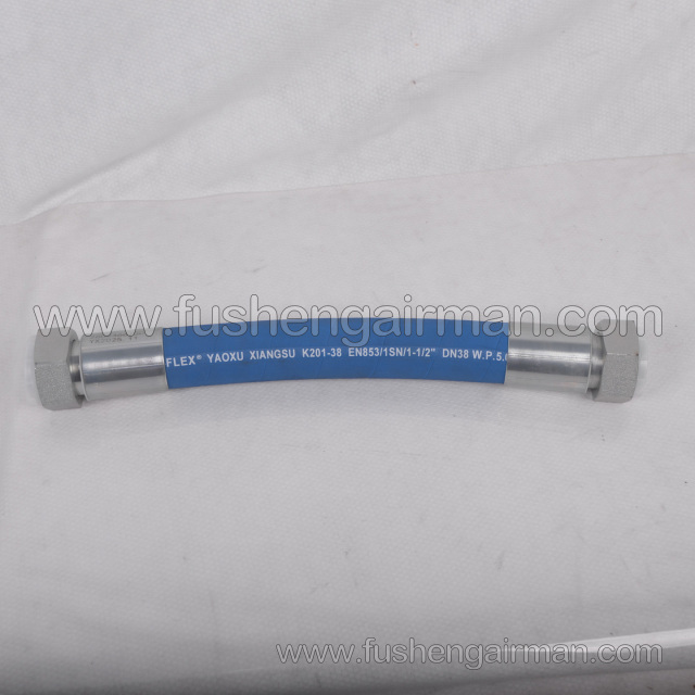 2605466730 Fusheng Screw Air Compressor Genuine Replacement Part SA200A Oil Line (Thermostatic Control Valve - Heat Exchanger)