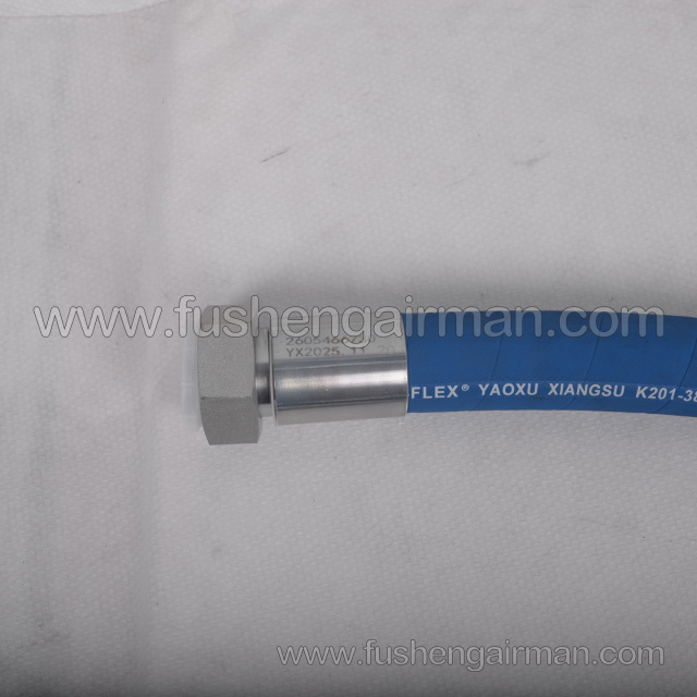 2605466730 Fusheng Screw Air Compressor Genuine Replacement Part SA200A Oil Line (Thermostatic Control Valve - Heat Exchanger)