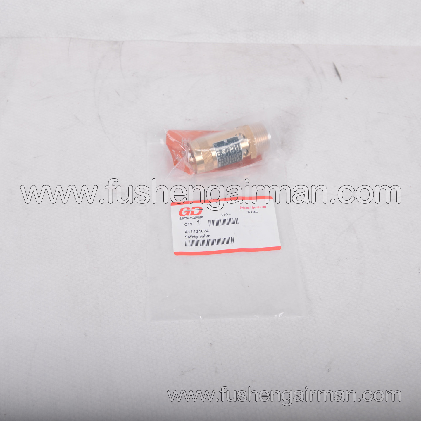 A11424674 Ingersoll Rand GD Gardner Denver Screw Air Compressor Genuine Safety Valve A28X-16T