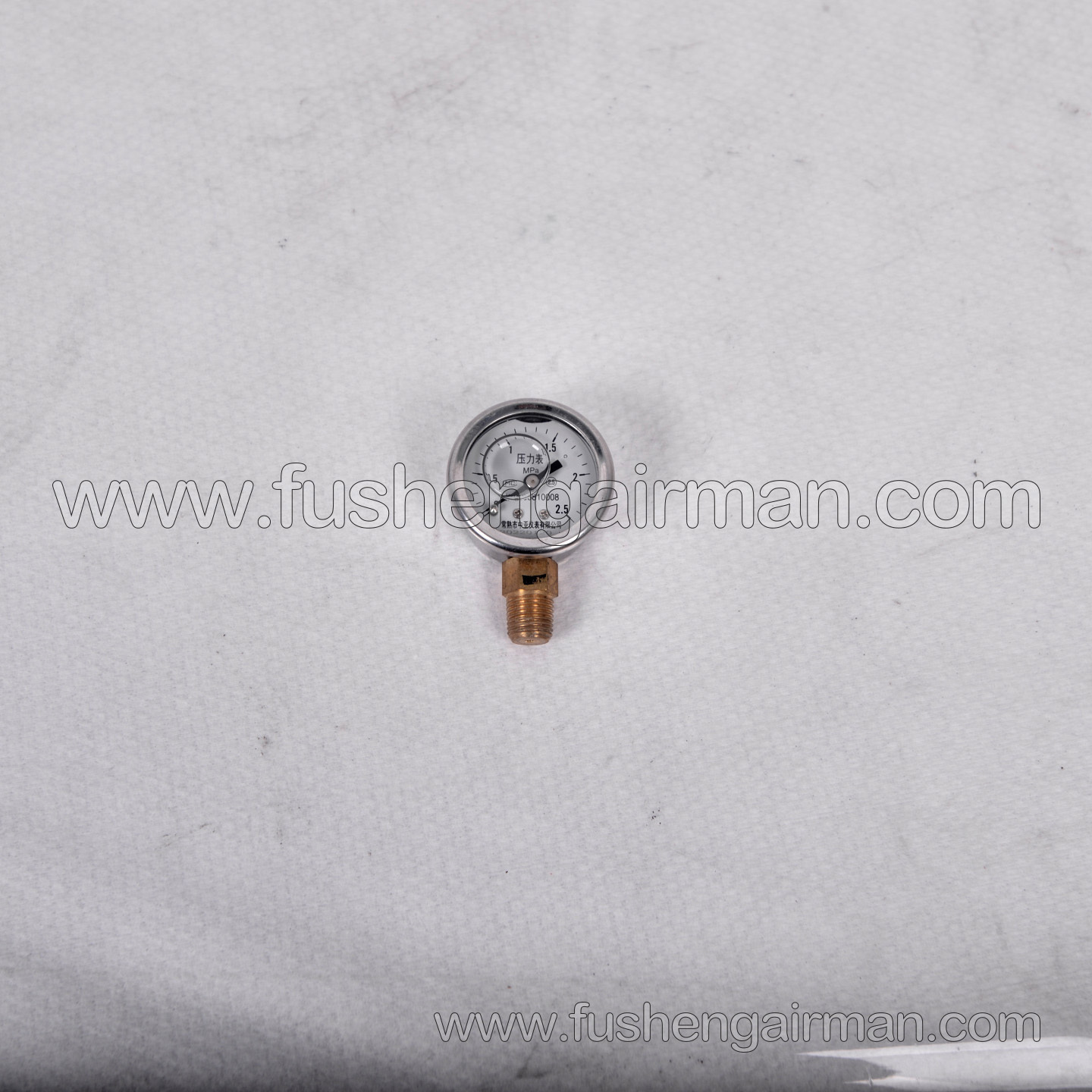2105010186 Fusheng Screw Air Compressor 1-1/2, PT1/4, 2.5MPa Vertical Oil-Filled Pressure Gauge