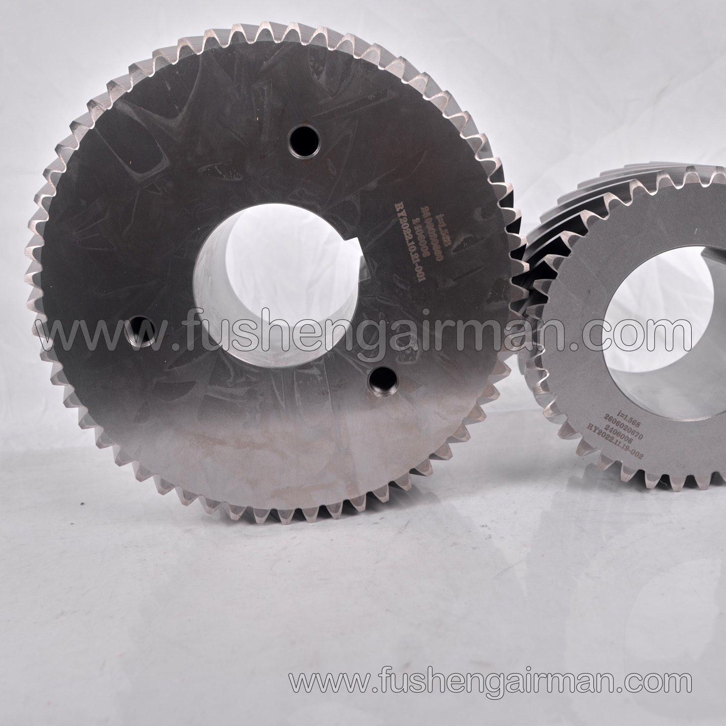 2606020660/2606020670 Fusheng BSA62G Screw Air Compressor Head Gear Set, i=1.56