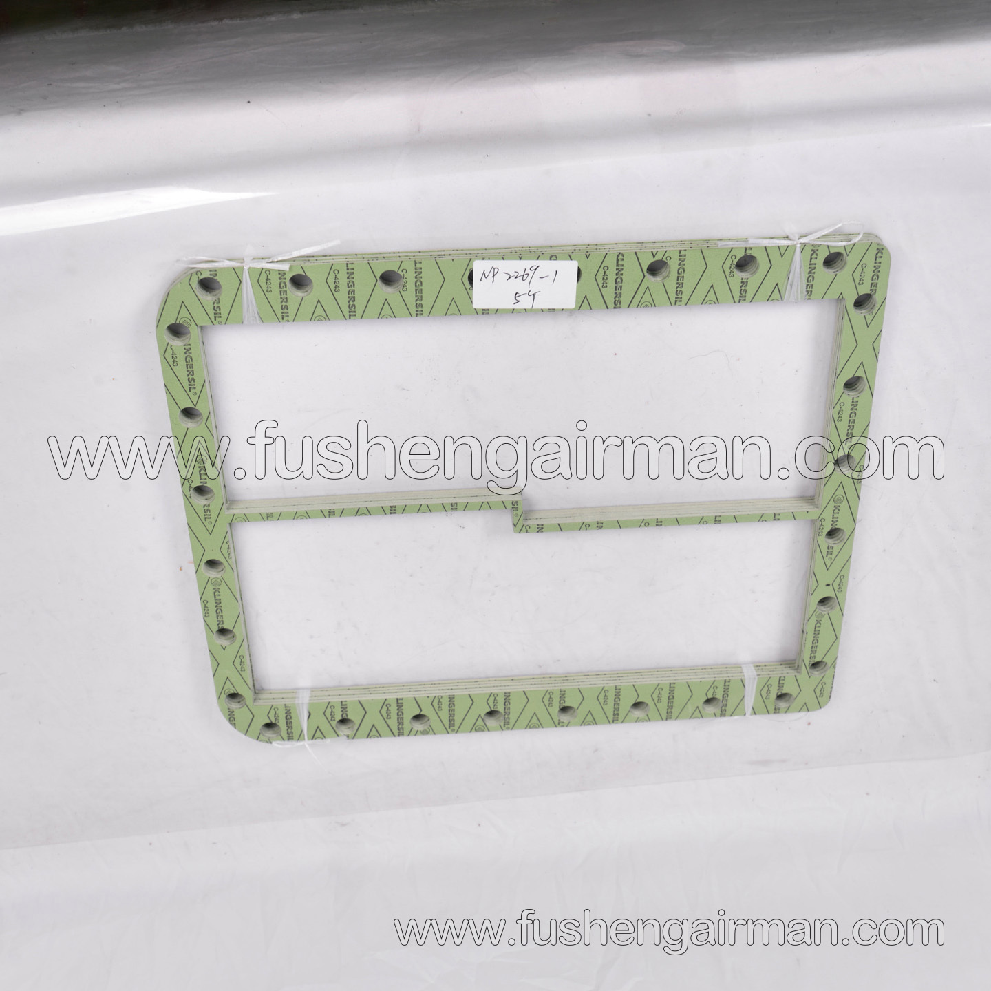 NP2269-1 Fusheng Elliott Centrifugal Air Compressor Original Equipment Manufacturer (OEM) Part: Intercooler Inlet Return Water Gasket