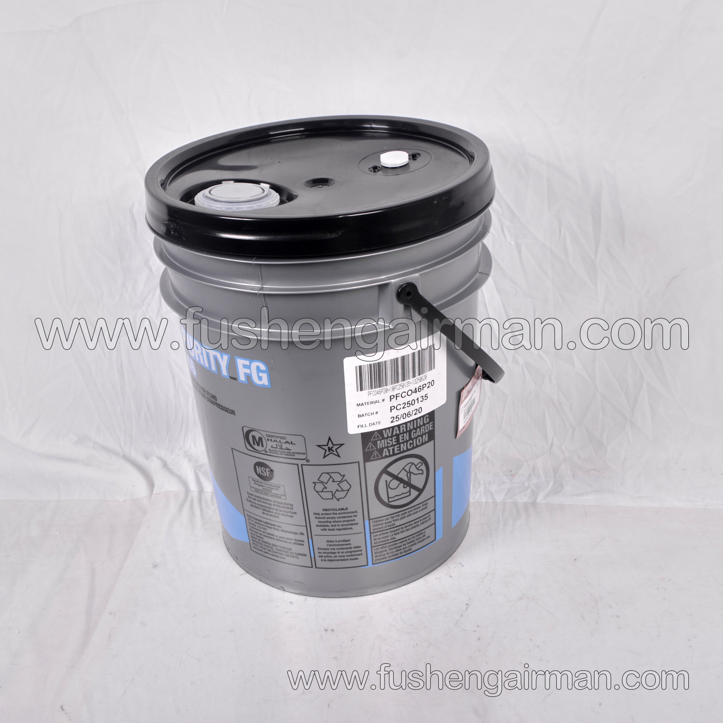 2100050268 Fusheng Screw Air Compressor Food-Grade Compressor Oil 46 (20L) New Packaging