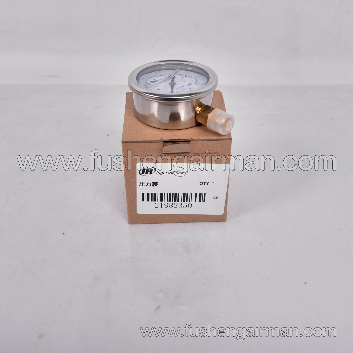 21982350 Ingersoll Rand Piston Air Compressor Parts: Oil-filled Shock-Resistant Pressure Gauge