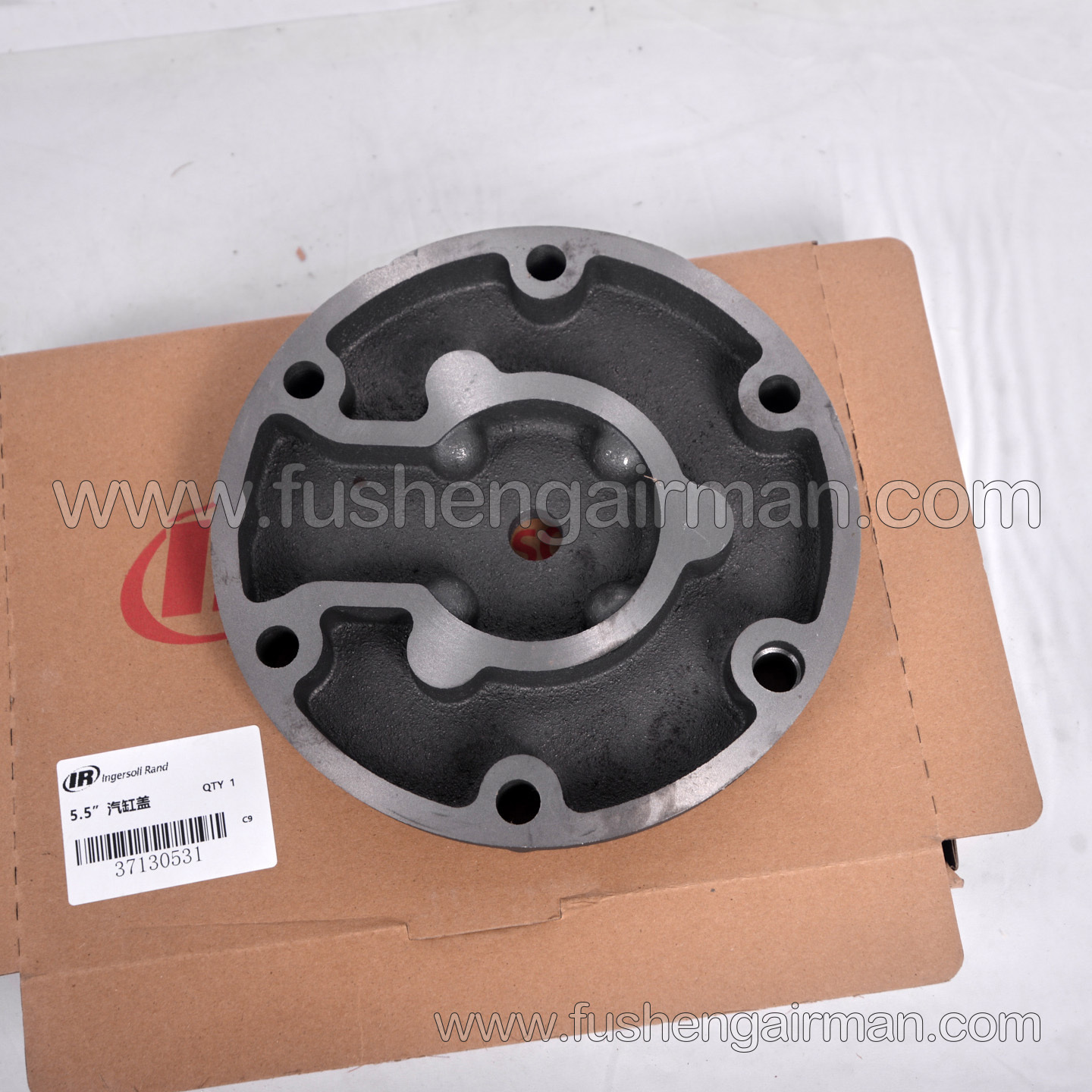 37130531 Ingersoll Rand 5.5" Cylinder Head (Genuine Spare Part for Piston Air Compressor)