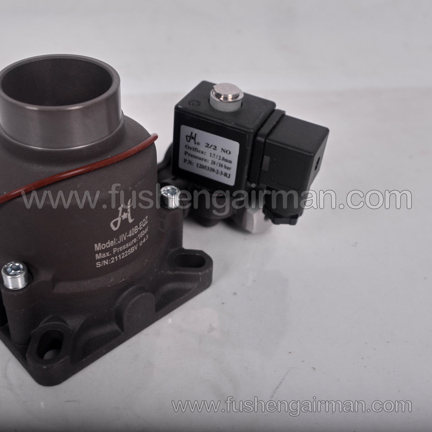 JIV-40B-EQZ Sanjiake 4-in-1 Screw Air Compressor 15 kW Intake Valve