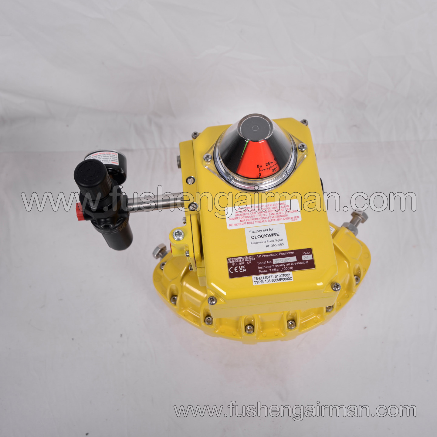 S1907002 Fusheng  ELLIOTT Centrifugal Air Compressor Genuine Spare Part: Intake Valve Actuator