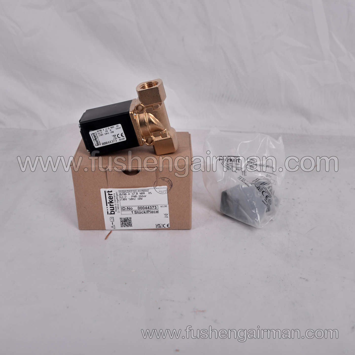 00044373 Burkert Solenoid Valve, Burkert 230V 50Hz 10W, 0-16 bar, Universal Model