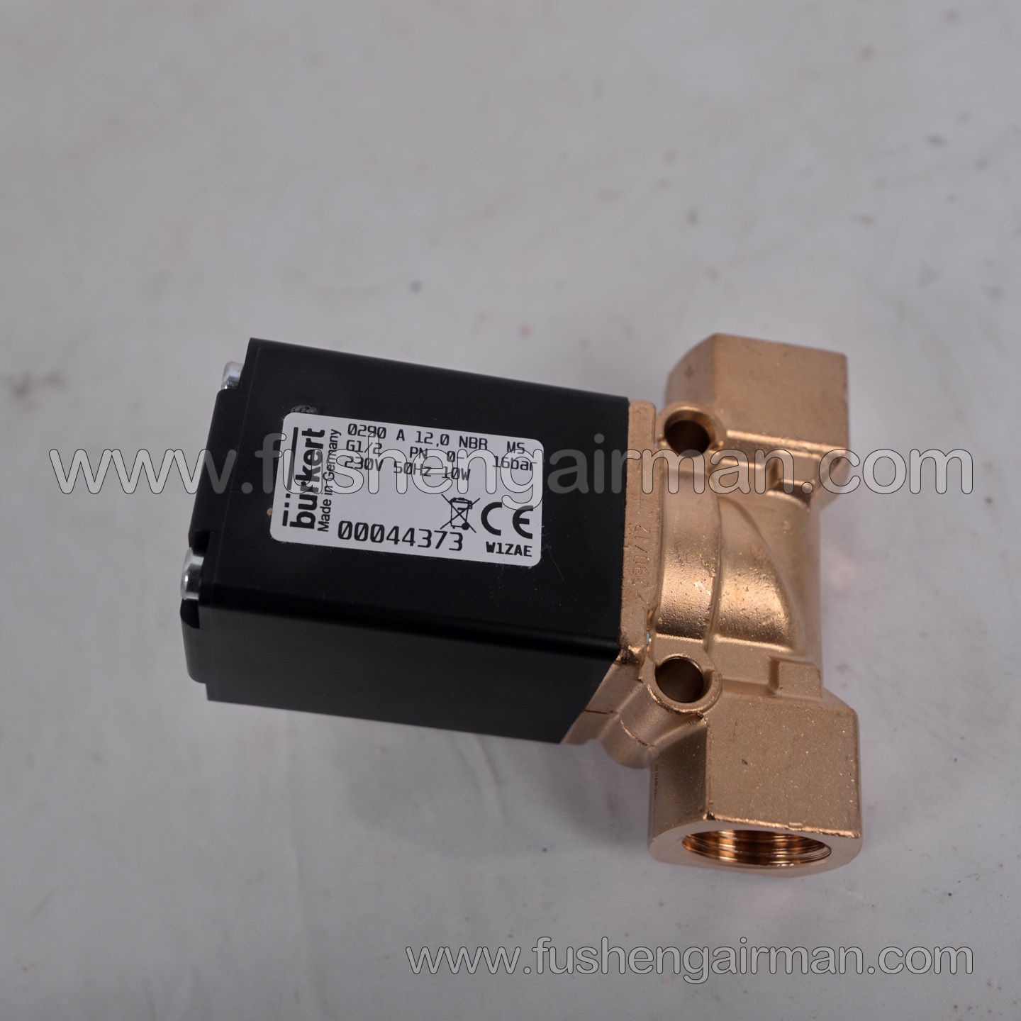 00044373 Burkert Solenoid Valve, Burkert 230V 50Hz 10W, 0-16 bar, Universal Model