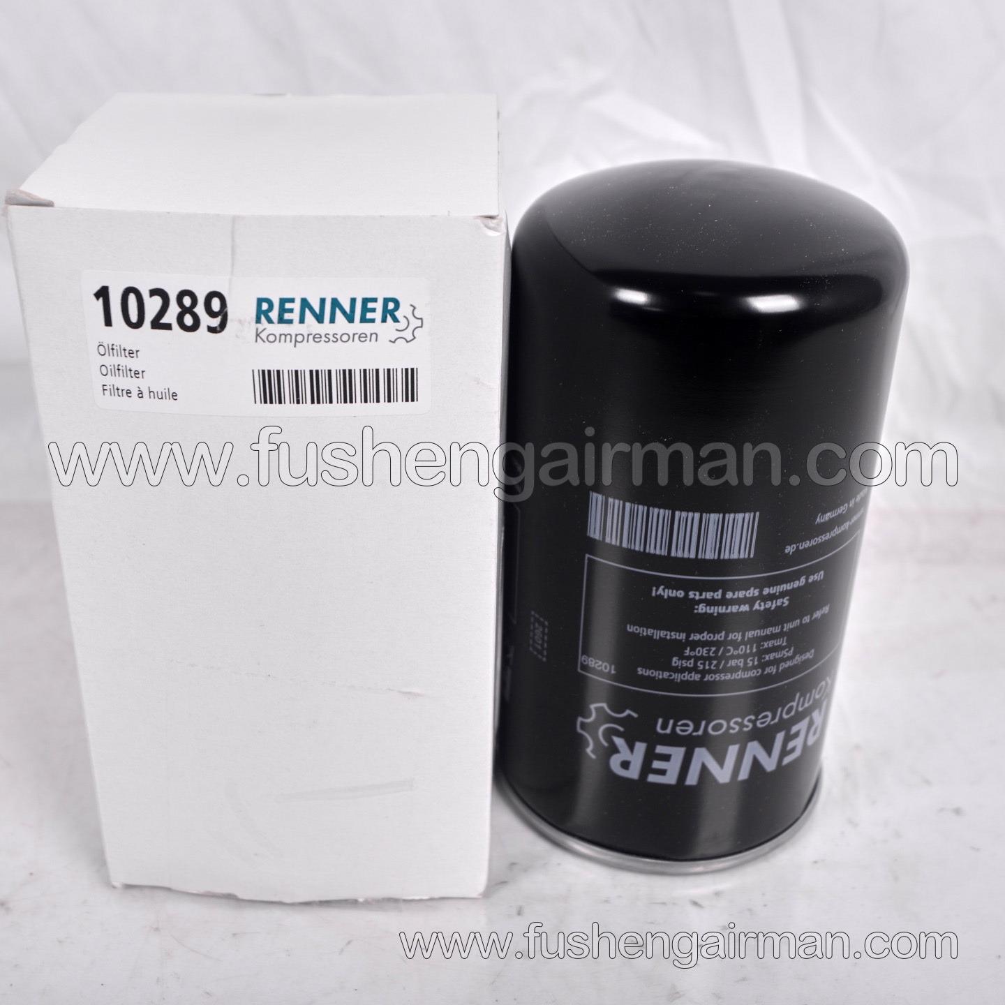 10289 Genuine RENNER Screw Air Compressor Oil Filter Cartridge (Imported from Germany)