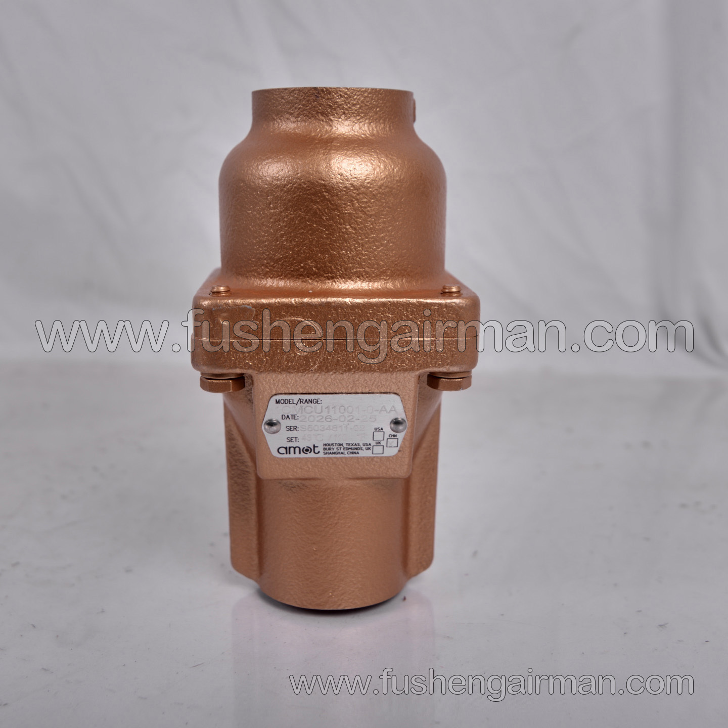 1CMCU11001-0-AA Temperature Control Valve for Centrifugal Air Compressors, Genuine AMOT 110°F/43°C