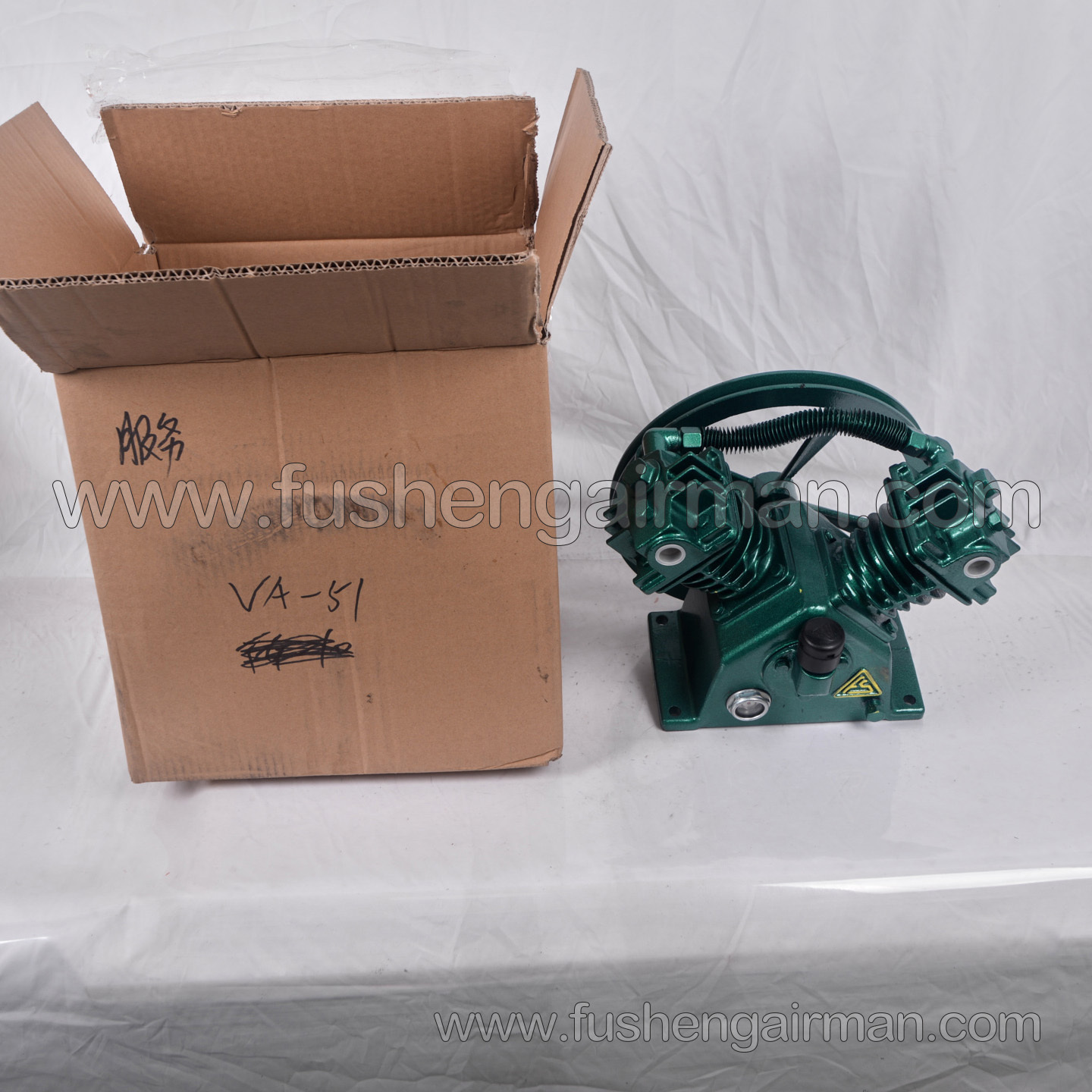 2601001120 Fusheng Piston Air Compressor Genuine Spare Part: VA-51 Two-Cylinder Compressor Head