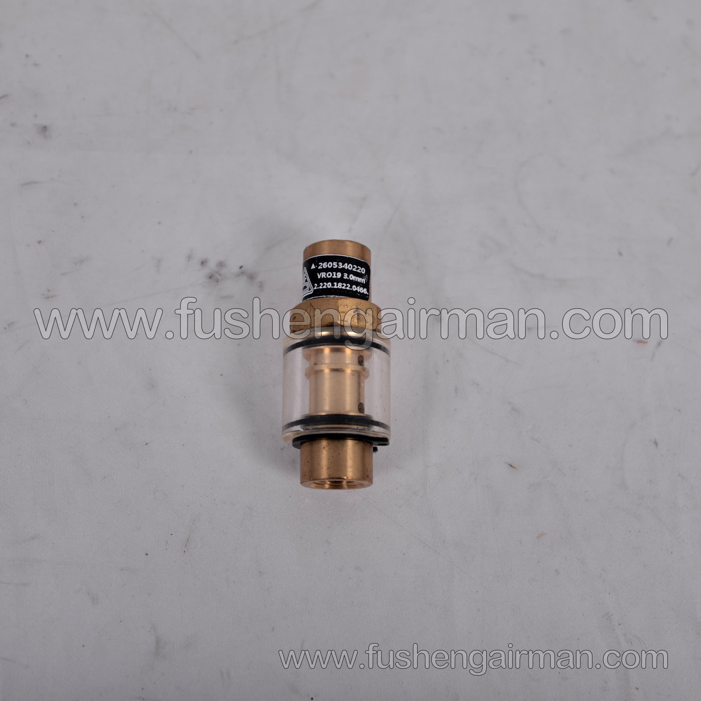 2605340220 Fusheng Screw Air Compressor Original SA250 Visual Check Valve, 3.0 mm Orifice