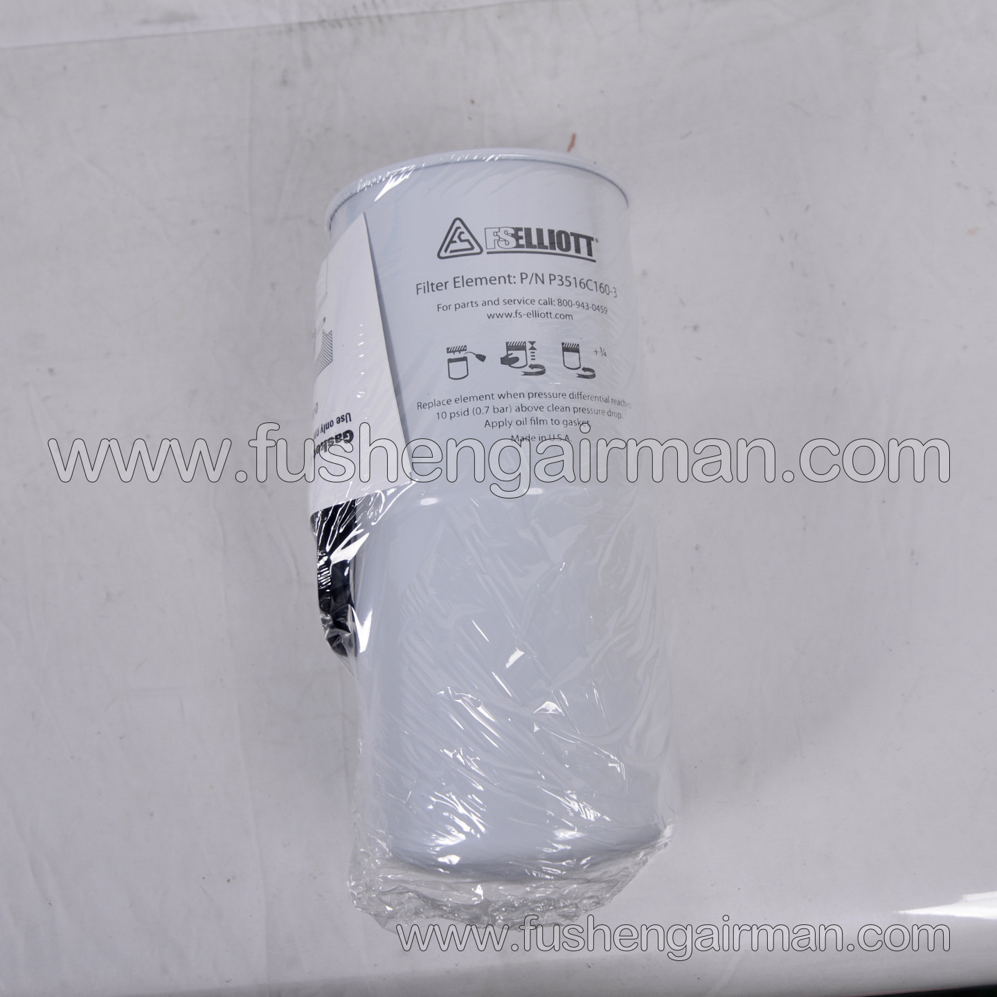 P3516C160-3 Fusheng Elliott Centrifugal Air Compressor Genuine Oil Filter Element