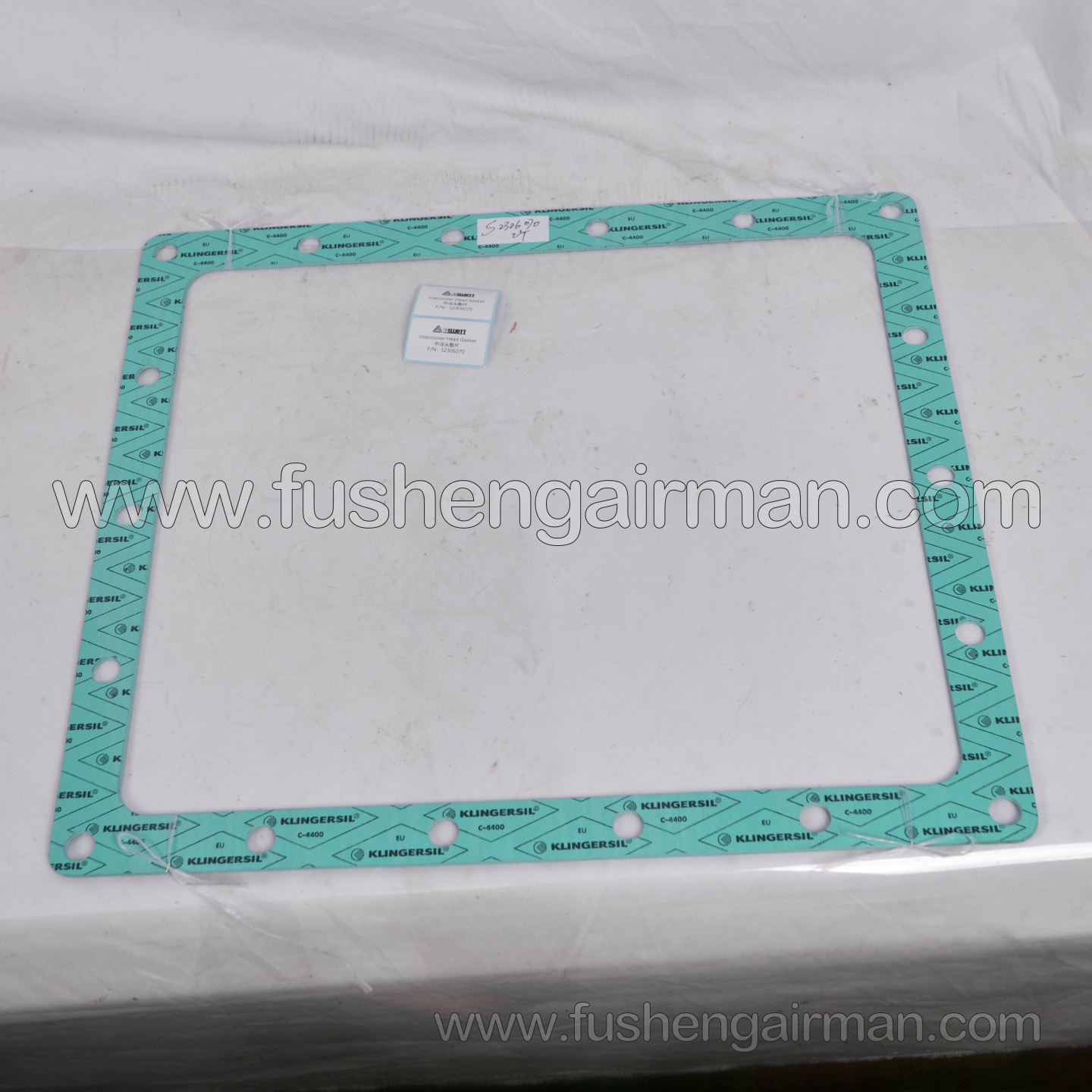 S2306070 Fusheng Elliott Centrifugal Air Compressor Genuine Replacement Part: Intercooler Head Gasket