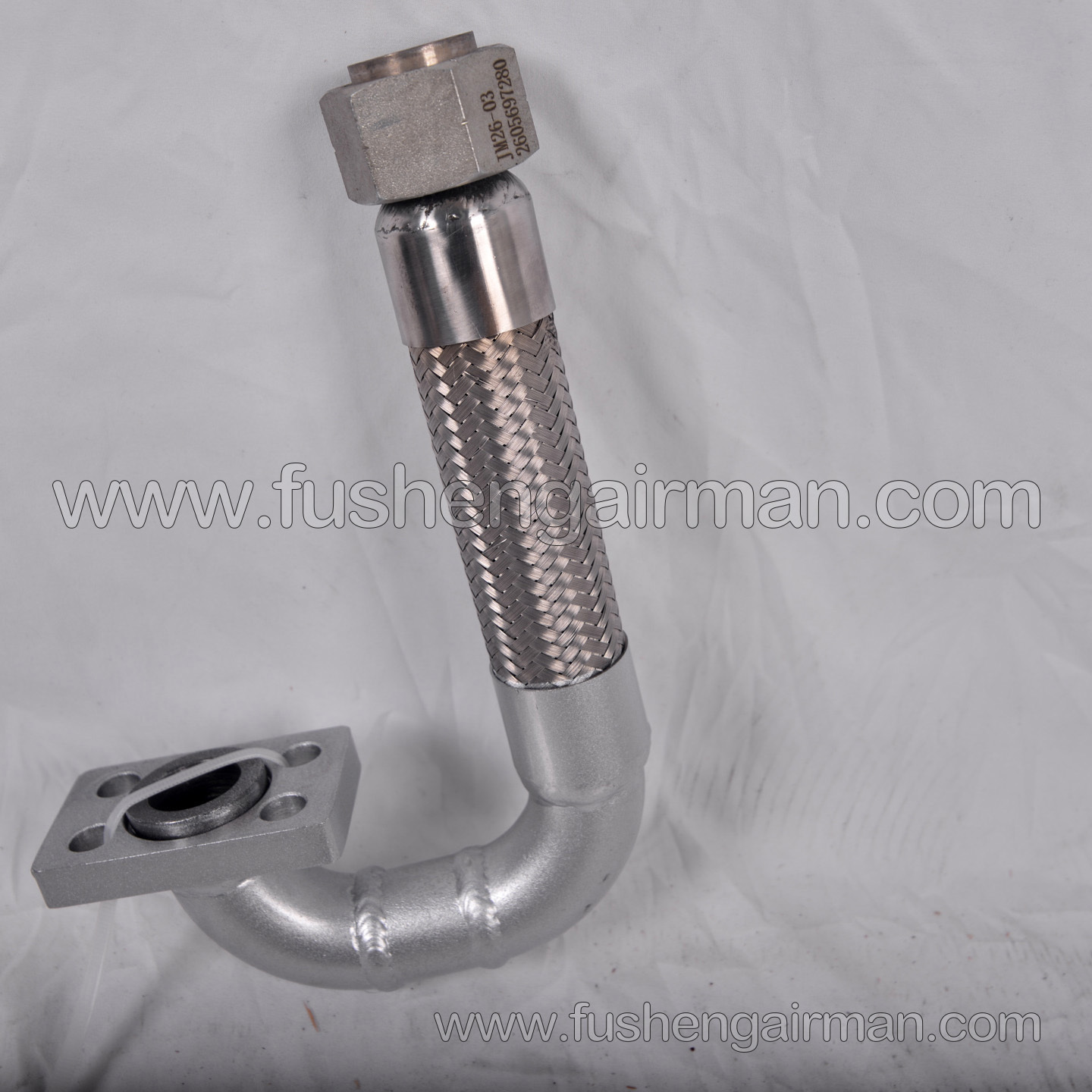 2605697280  Fusheng Screw Air Compressor Genuine Spare Part: High-Pressure Hose for the SFH11A Housing Exhaust Port