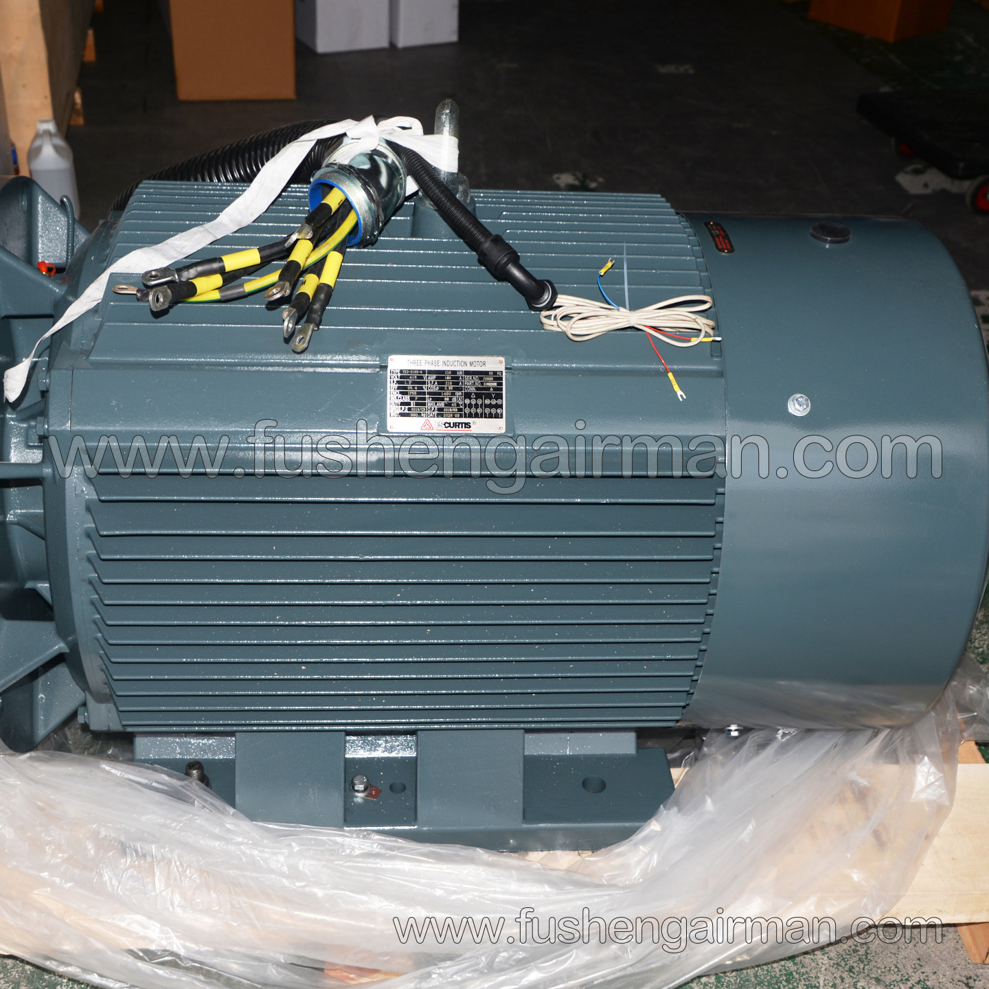 2106025092 Fusheng Curtis Air Compressor Motor IE3-315S-4, B35, 110 kW