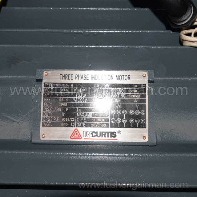 2106025092 Fusheng Curtis Air Compressor Motor IE3-315S-4, B35, 110 kW