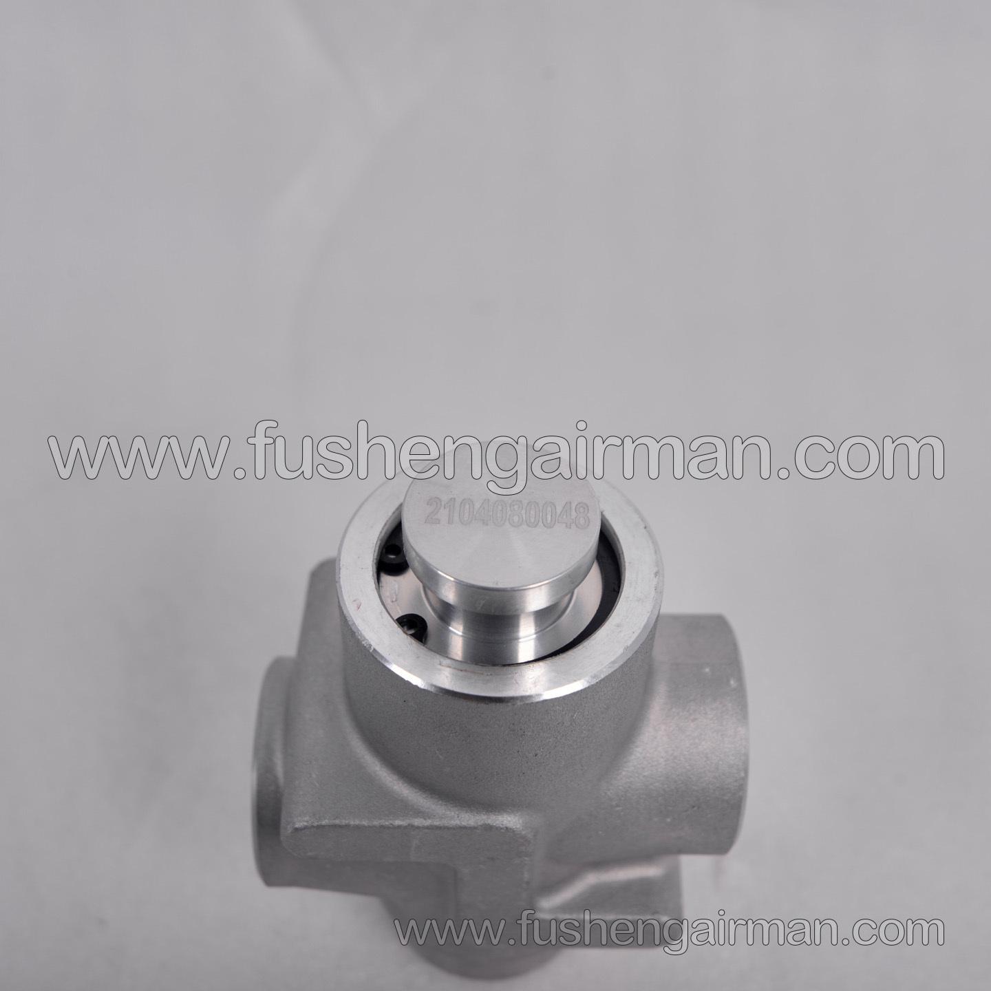 2104080048 Fusheng Vehicle-Mounted Air Compressor Genuine Replacement Part: 3/4", 65–77°C Temperature (Thermal) Control Valve