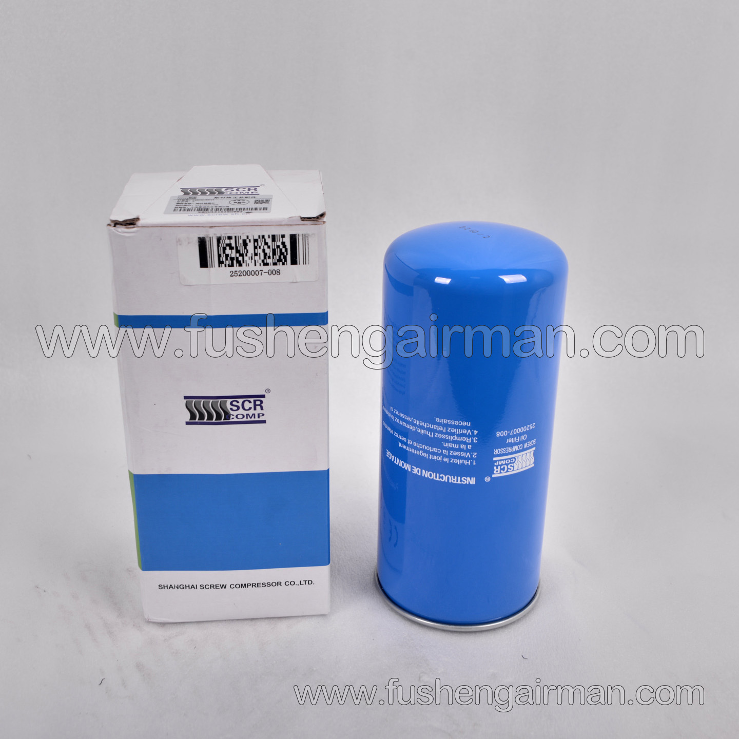 25200007-008 SCR Screw Air Compressor Original Equipment Manufacturer (OEM) Oil Filter Element