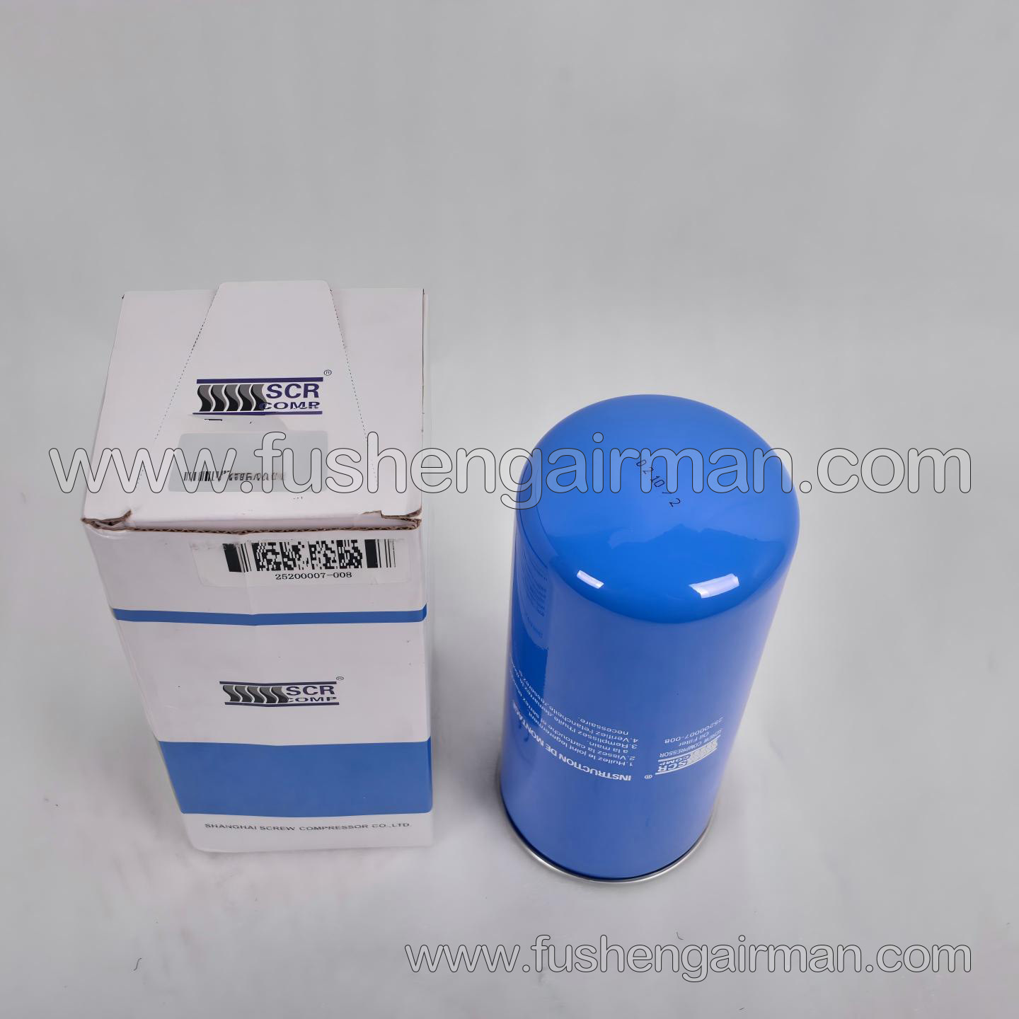 25200007-008 SCR Screw Air Compressor Original Equipment Manufacturer (OEM) Oil Filter Element