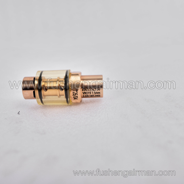 2605332930  Fusheng Genuine Check Valve (1.5mm Orifice), Transparent, for Screw Air Compressor