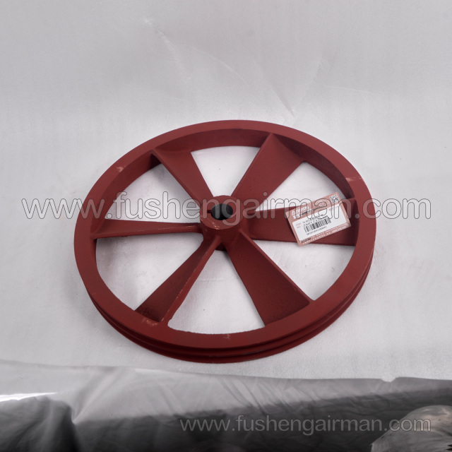 2601233640 Fusheng Piston Air Compressor TA-80 Original Manufacturer Cylinder Block Pulley, 2 Grooves