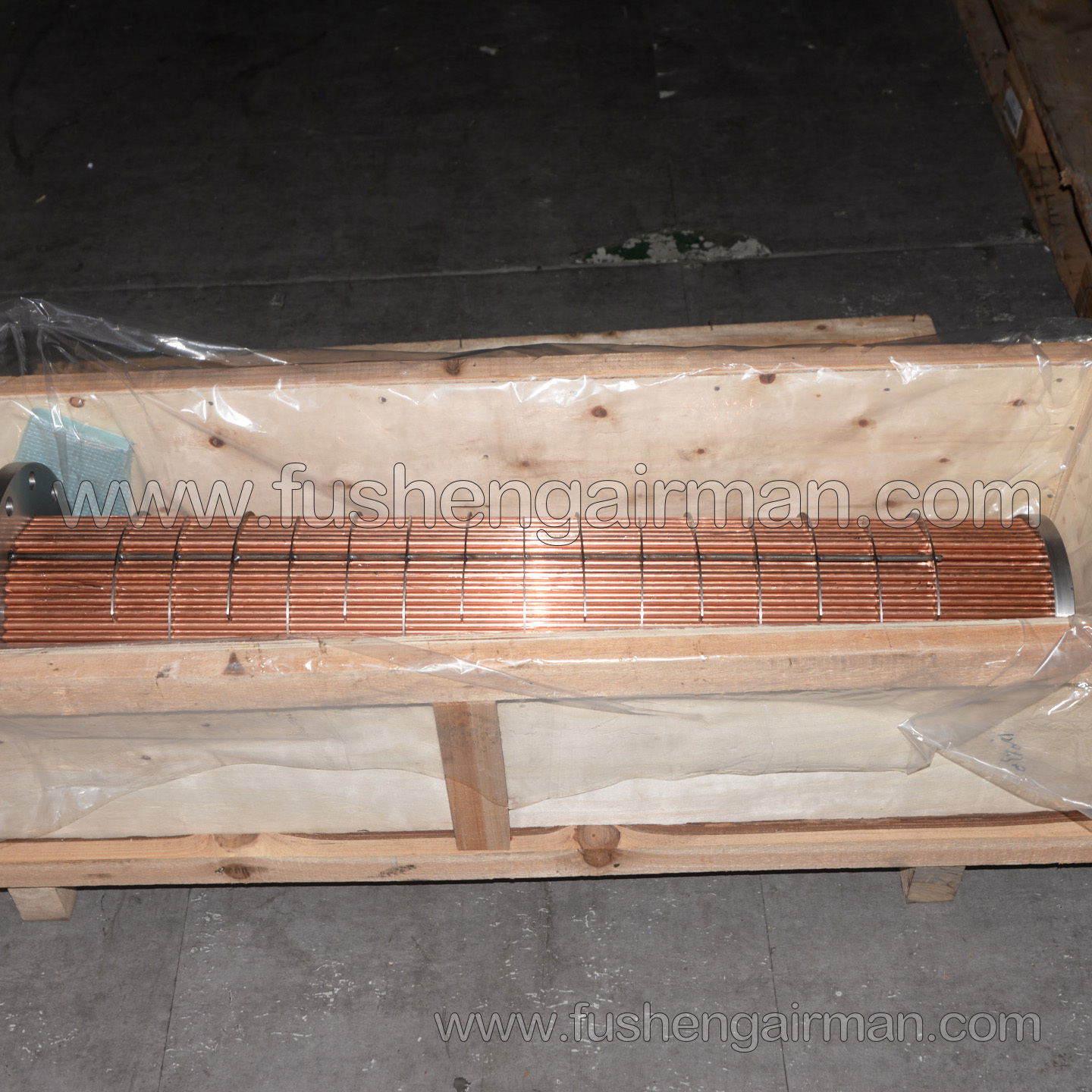 2605511021 Fusheng Screw Air Compressor OEM Shell & Tube Cooler Core Bundle (Copper Tubes)