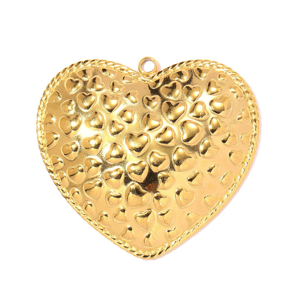 6pcs/pack Stainless Steel Crown Love Heart DIY Charm Rhinestone Clover Flower Necklace Pendant Women Eye Guitar Jewelry Wholesale