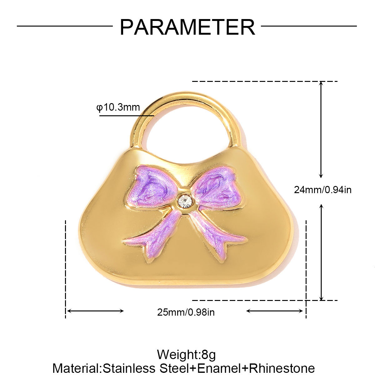6pcs/pack Stainless Steel Waterdroop Evil Eye DIY Charm Knot Hand Bag Necklace Pendant Women Love Heart Jewelry Wholesale