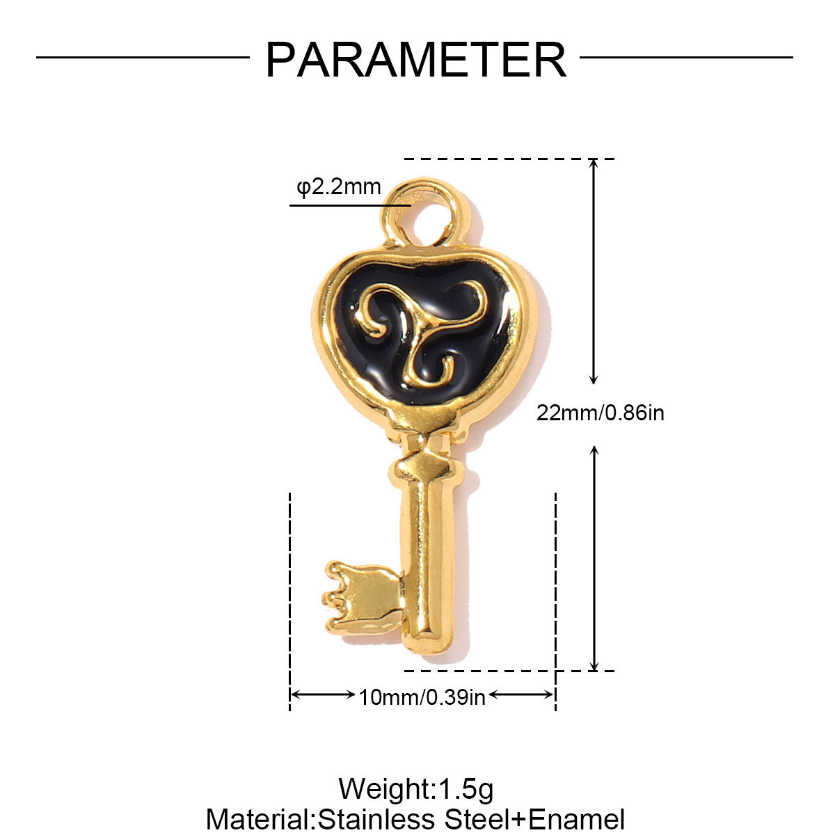 6pcs/pack Stainless Steel Enamel Leaf Love Heart DIY Charms Lollipop Flower Necklace Pendants Women Cross Tail Jewelry Wholesale