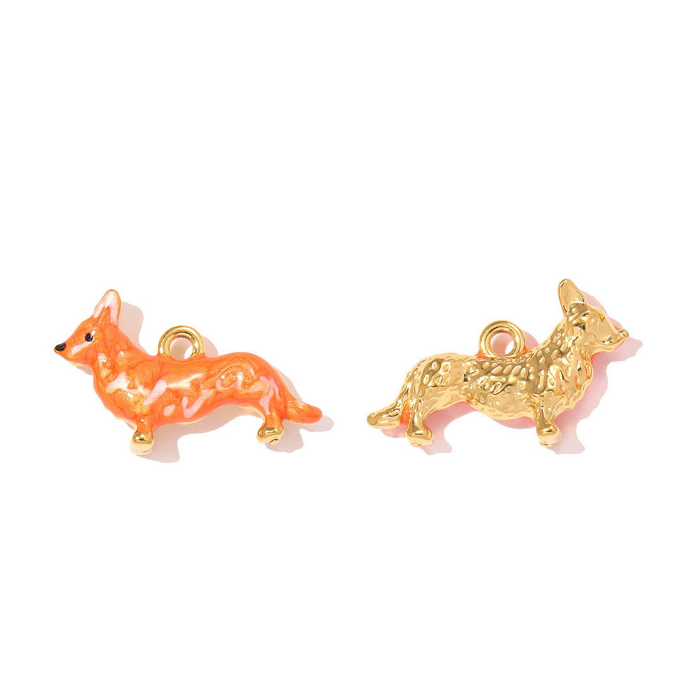 6pcs/pack Stainless Steel 3D Polar Bear Penguin DIY Charms Deer Fox Camel Necklace Pendants Women Rhino Horse Jewelry Wholesale