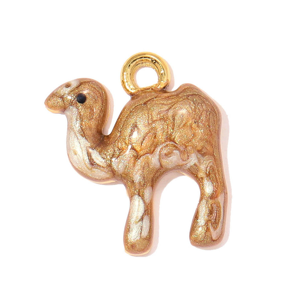 6pcs/pack Stainless Steel 3D Polar Bear Penguin DIY Charms Deer Fox Camel Necklace Pendants Women Rhino Horse Jewelry Wholesale
