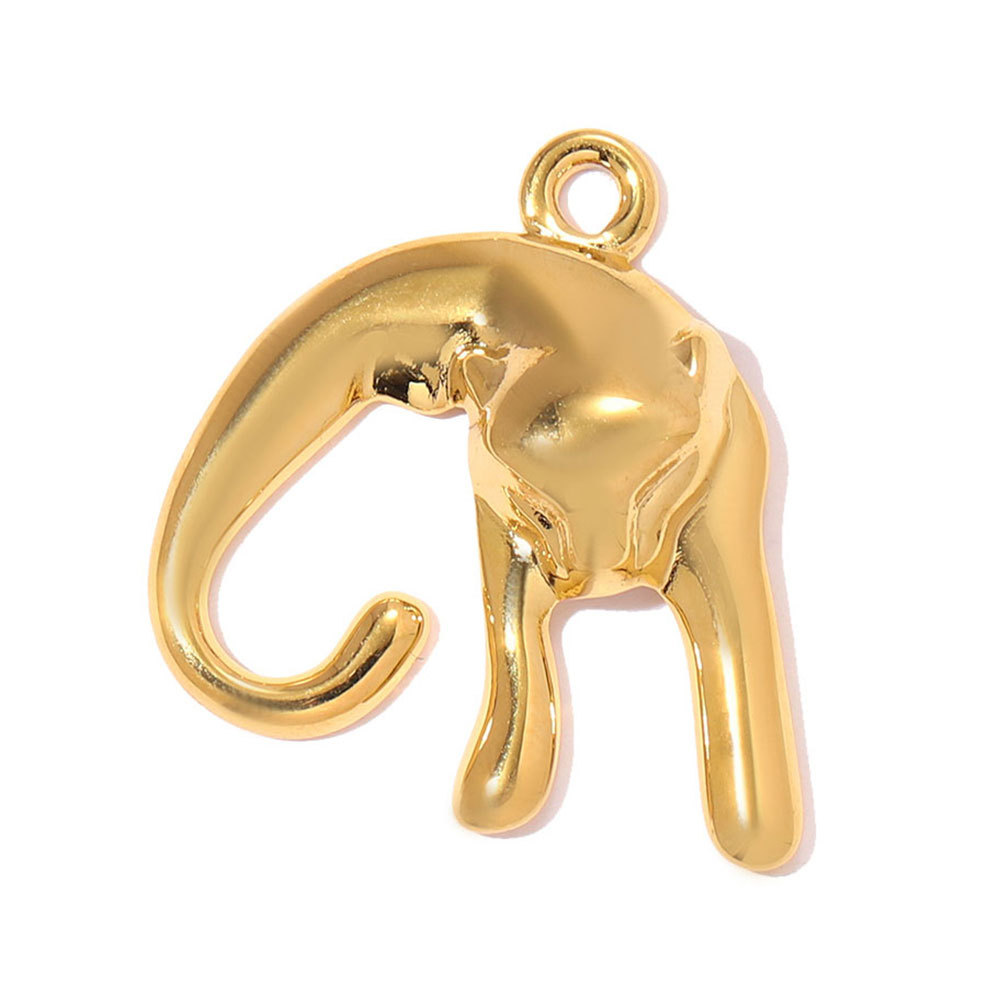 6pcs/pack Stainless Steel 3D Polar Bear Penguin DIY Charms Deer Fox Camel Necklace Pendants Women Rhino Horse Jewelry Wholesale