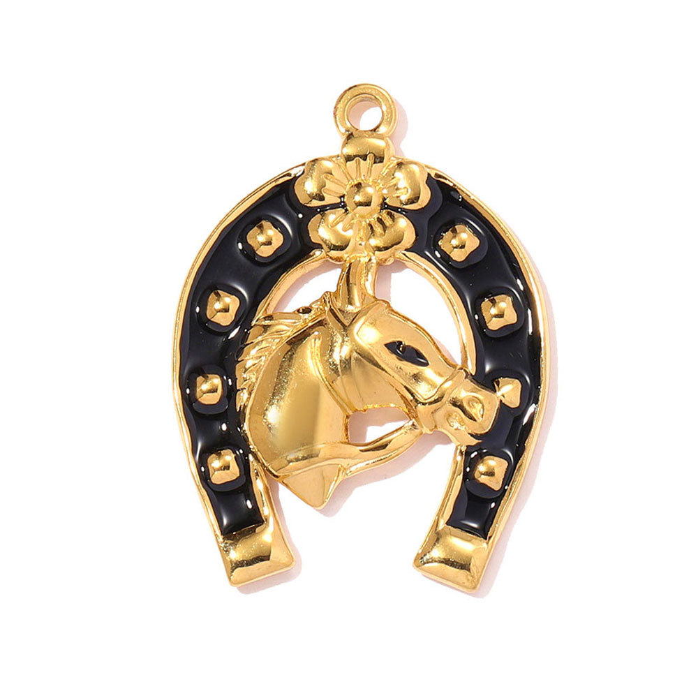 6pcs/pack Stainless Steel 3D Polar Bear Penguin DIY Charms Deer Fox Camel Necklace Pendants Women Rhino Horse Jewelry Wholesale