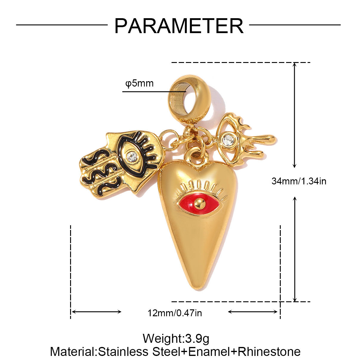 6pcs/pack Stainless Steel Rose Flowers DIY Bracelet Charms Lipstick Bike Heart Necklace Pendants Women Suitcase Jewelry Wholesale