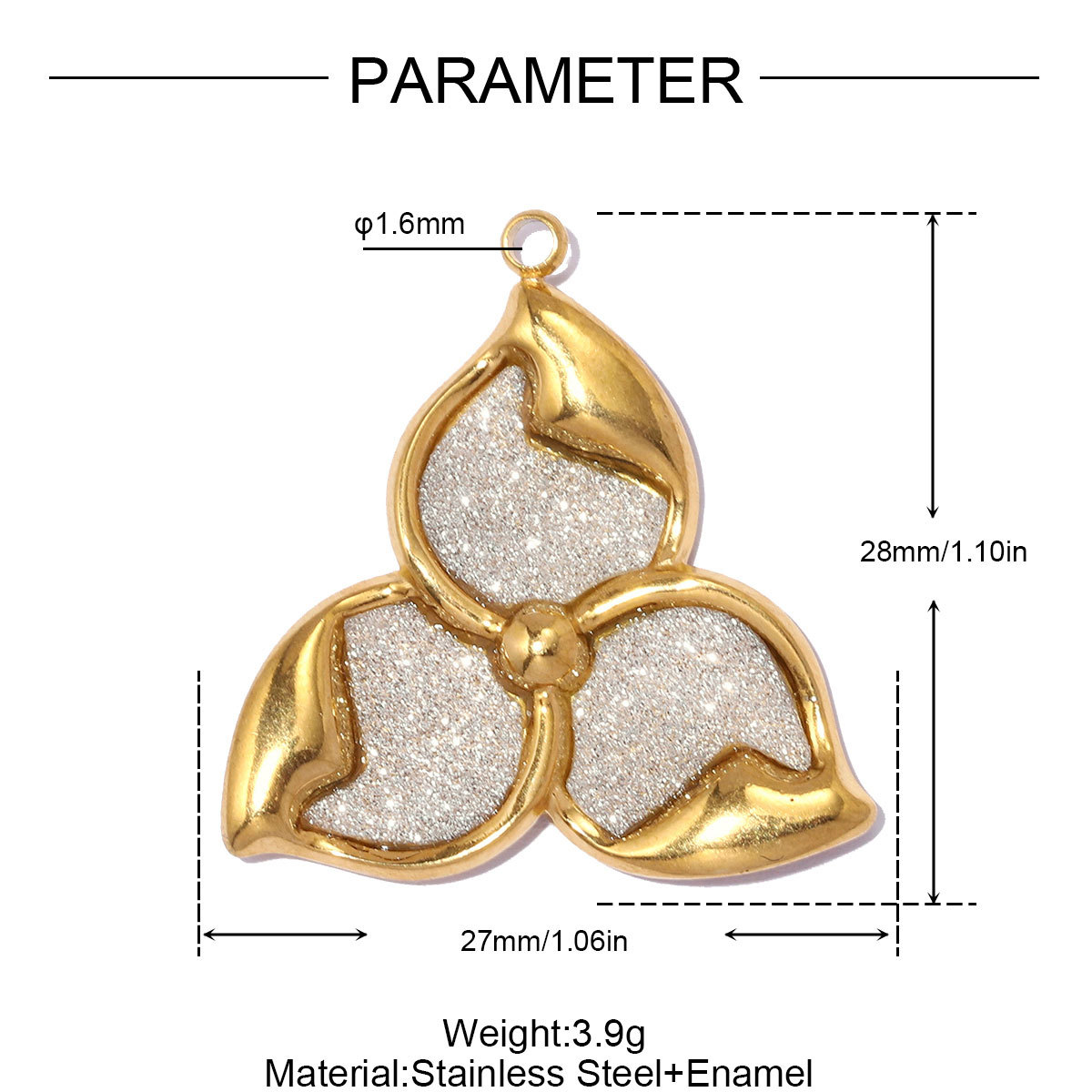 6pcs/pack Stainless Steel Two Tone Sun Leaf DIY Charms Cross Eye Rudder Necklace Pendant Women Rose Flower Jewelry Wholesale